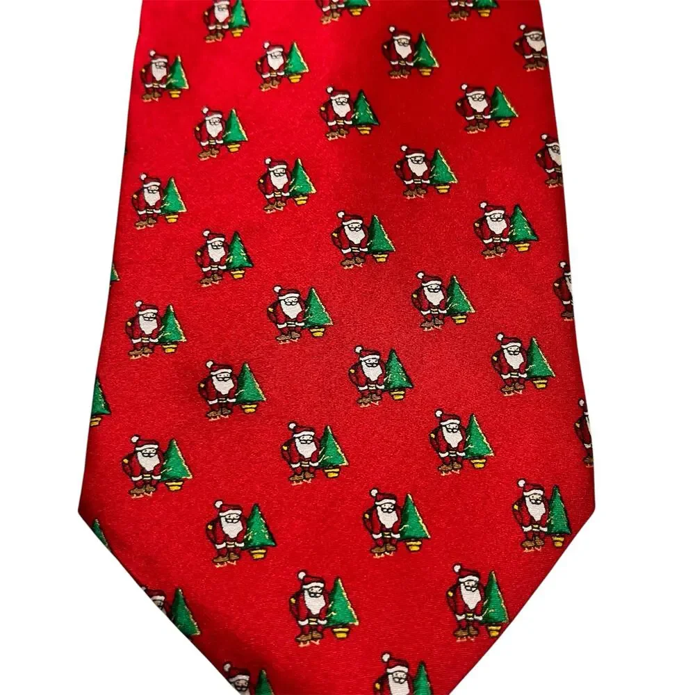 Christmas Santa Tie 100% Silk‎ (2631)